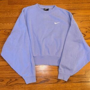 Nike Light Lavender Crop Crewneck Sweatshirt
